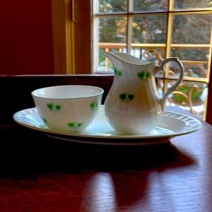 Vintage fine bone China sugar and creamer set